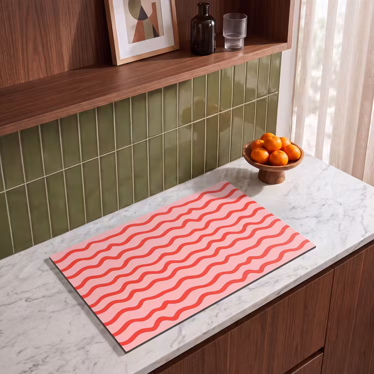 Inductie beschermer - Speels - Patroon - Rood — 4