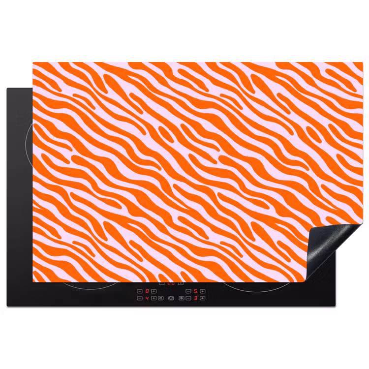 Inductie beschermer - Strepen - Dynamisch - Oranje — 1
