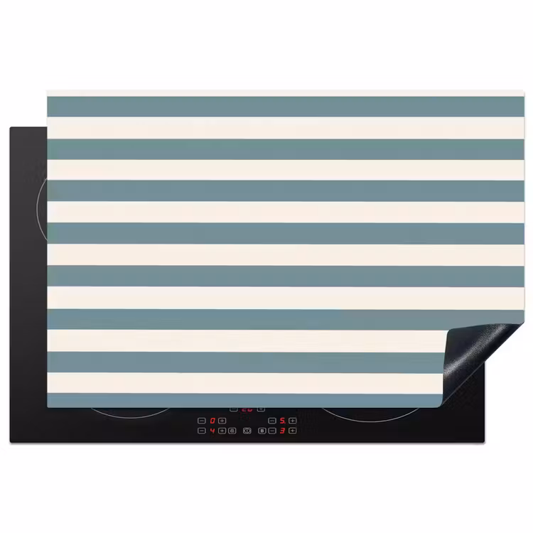 Inductie beschermer - Strepen - Modern - Blauw — 1