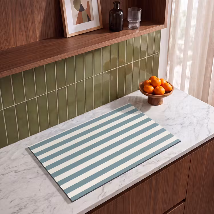 Inductie beschermer - Strepen - Modern - Blauw — 4
