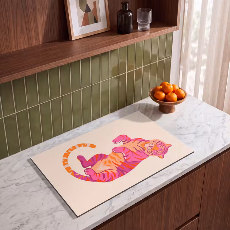 Inductie beschermer - Tijger - Roze - Oranje — 4