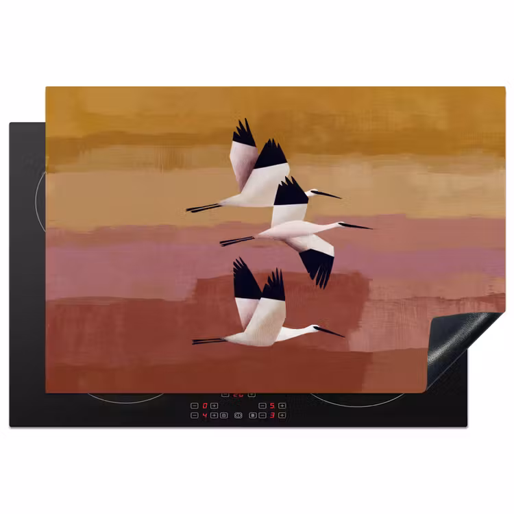 Inductie beschermer - Vogels - Snavel - Abstract — 2