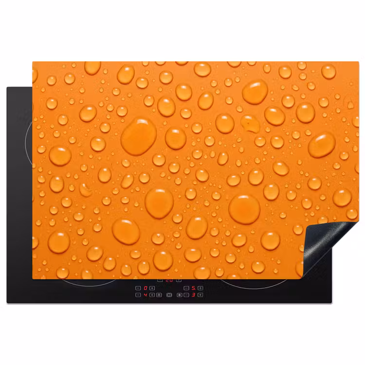 Inductie beschermer - Water - Druppels - Oranje — 2