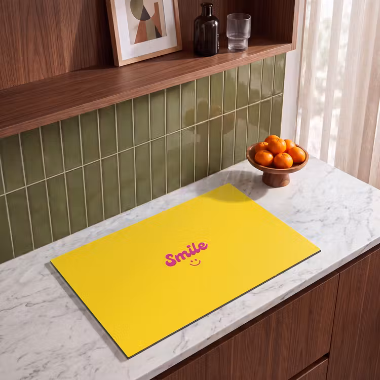 Inductie beschermer - Smile - Geel - Roze — 4