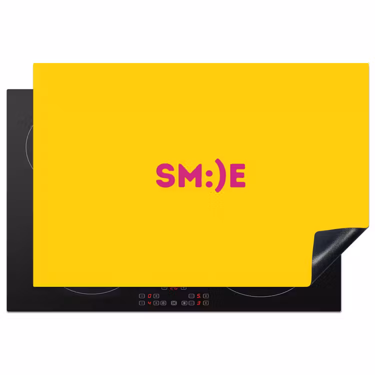 Inductie beschermer - Smile - Roze - Geel — 2