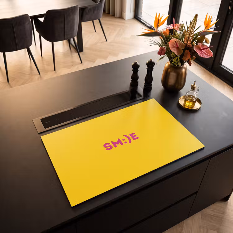 Inductie beschermer - Smile - Roze - Geel — 3