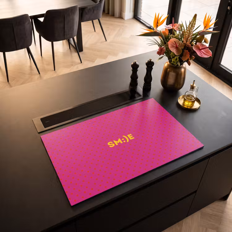 Inductie beschermer - Smile - Stippen - Roze — 3