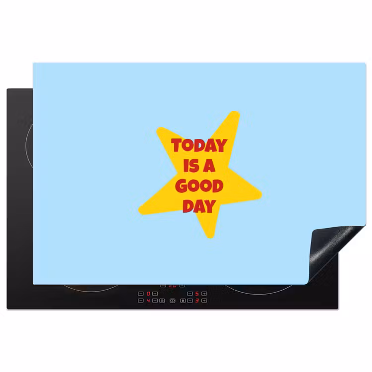 Inductie beschermer - Ster - Today is a good day - Blauw — 1