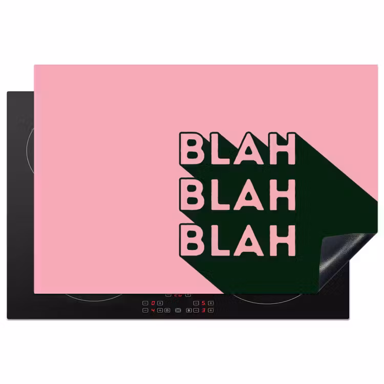 Inductie beschermer - Tekst - Grafisch - Groen - Schaduw — 1