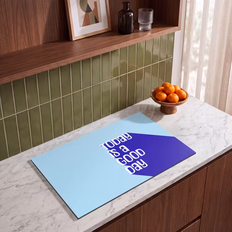 Inductie beschermer - Today is a good day - Blauw - Schaduw — 4