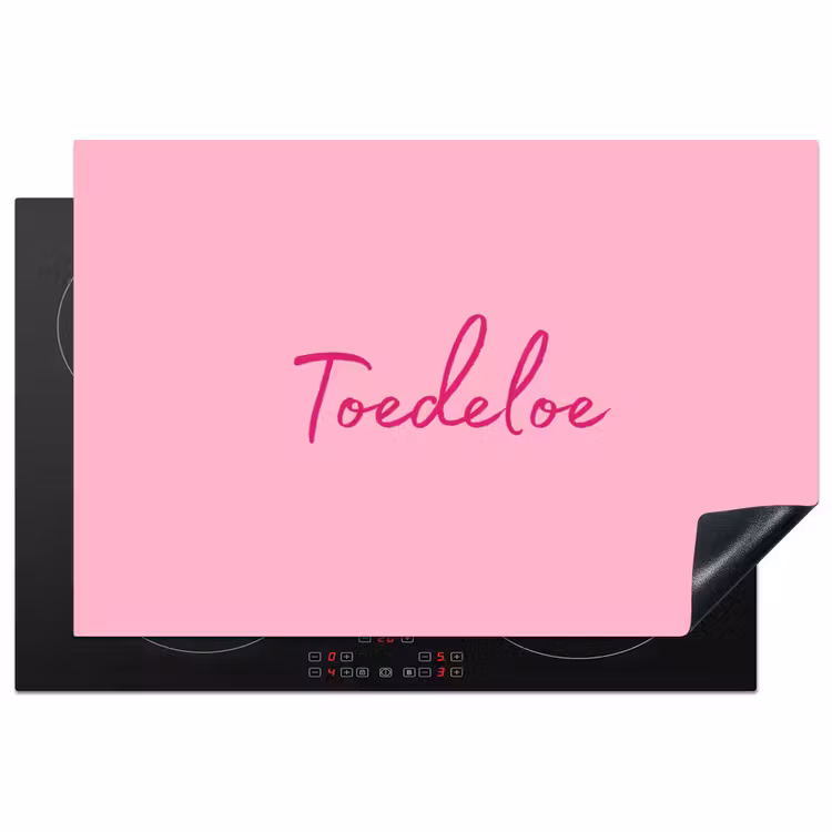 Inductie beschermer - Toedeloe - Roze - Minimalistisch — 1