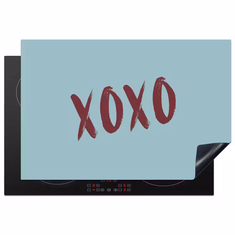 Inductie beschermer - XOXO - Blauw - Rood — 1