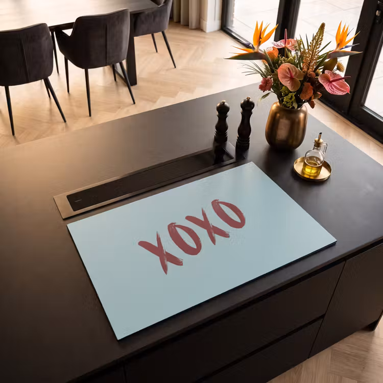 Inductie beschermer - XOXO - Blauw - Rood — 3