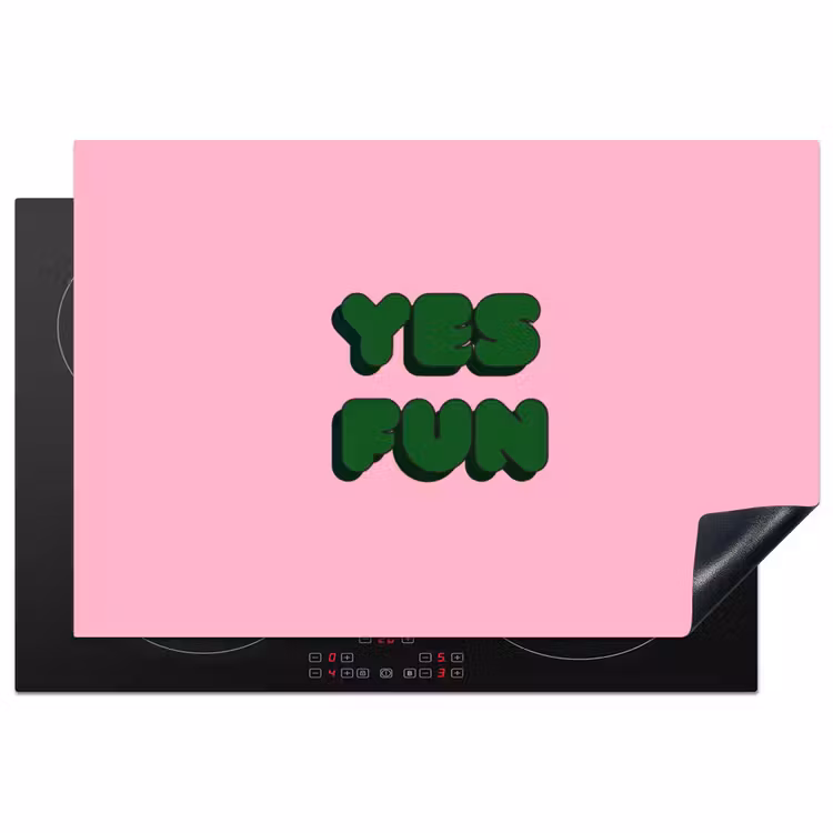 Inductie beschermer - Yes fun - Groen - Roze — 2