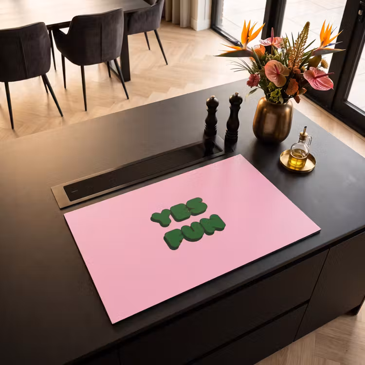 Inductie beschermer - Yes fun - Groen - Roze — 3