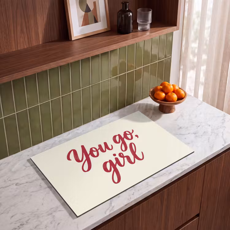 Inductie beschermer - you go girl - Rood - Wit — 4
