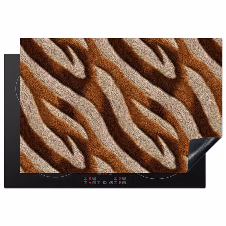 Inductie beschermer - Zebra - Bruin - Patroon — 1