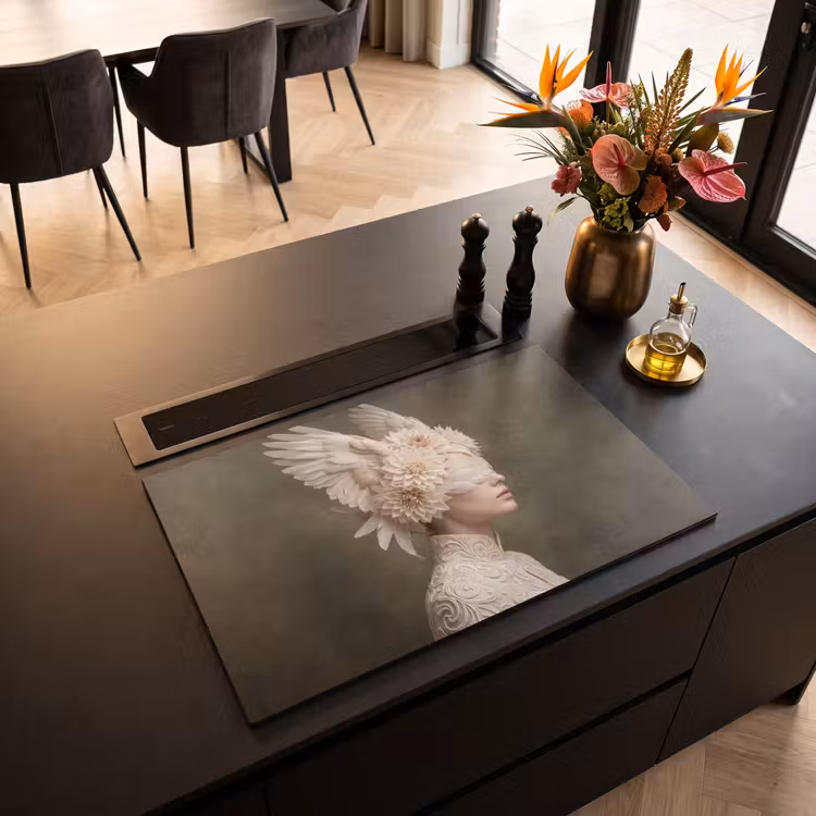 Inductie beschermer - Vleugels - Vrouw - Wit — 3