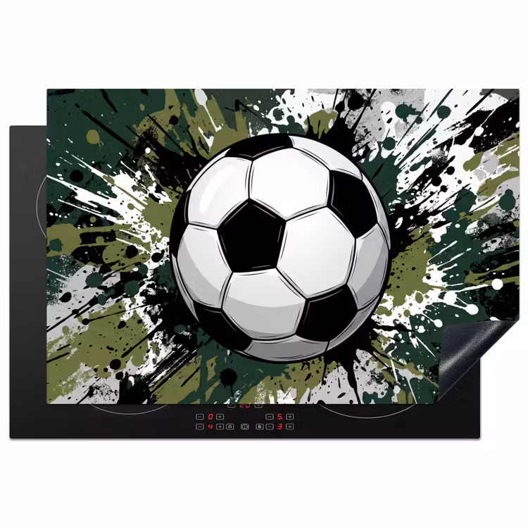 Inductie beschermer - Voetbal - Verf - Spetters - Groen — 2