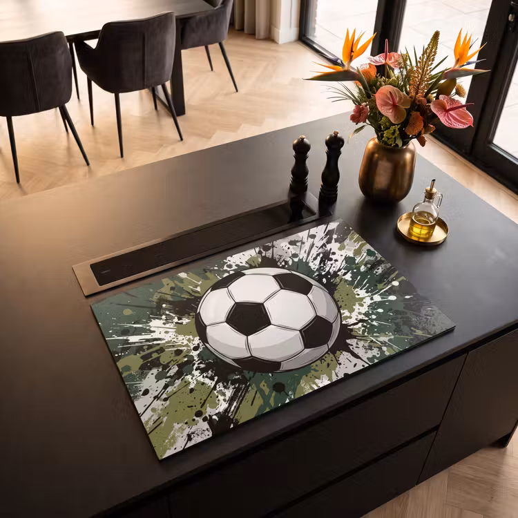 Inductie beschermer - Voetbal - Verf - Spetters - Groen — 3