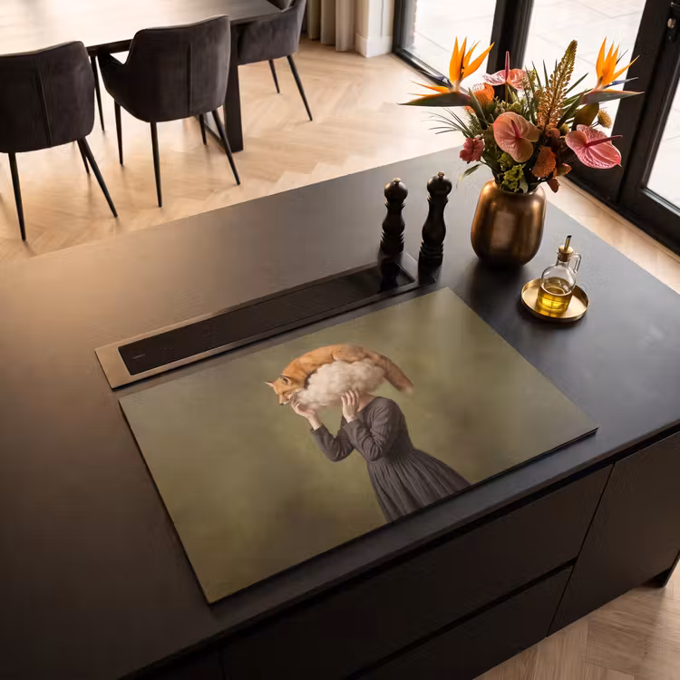 Inductie beschermer - Vos - Surrealistisch - Groen — 3