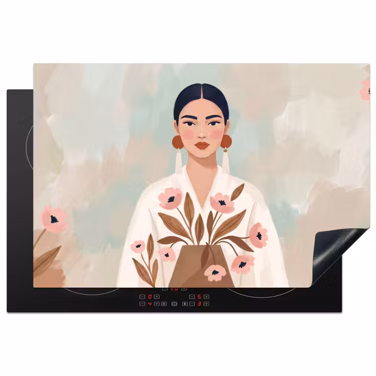 Inductie beschermer - Vrouw - Kimono - Pastel — 2