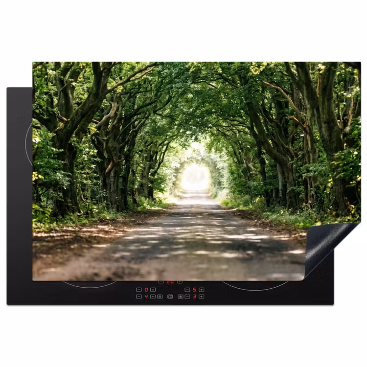 Inductie beschermer - Weg - Bomen - Natuur - Groen — 2