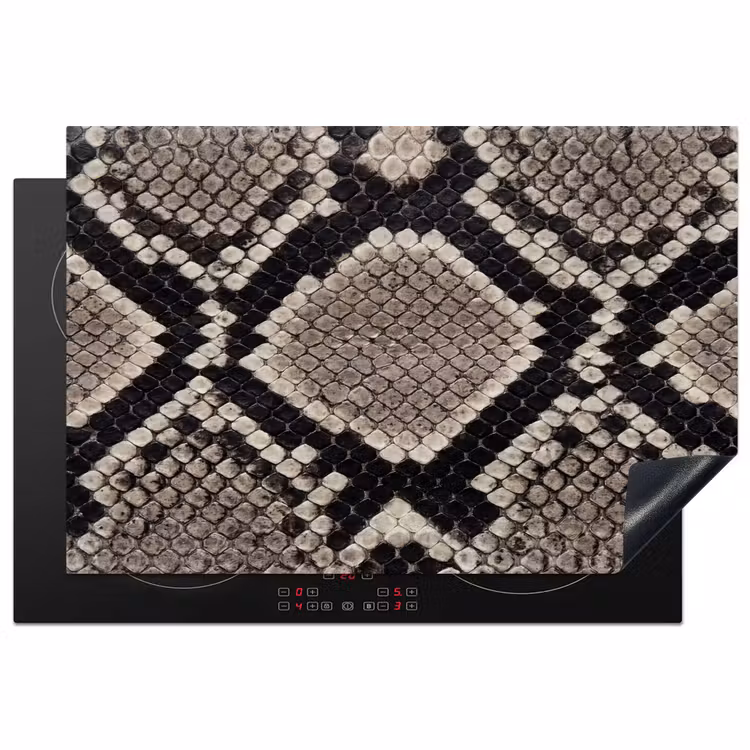 Inductie beschermer - Slangenleer - Patroon - Beige — 2