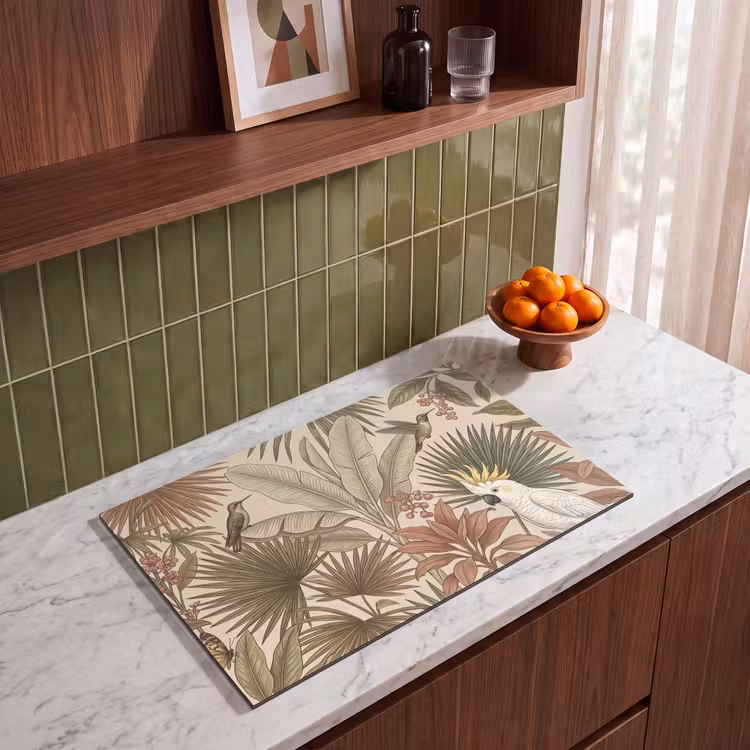 Inductie beschermer - Tropisch - Vogels - Beige — 4
