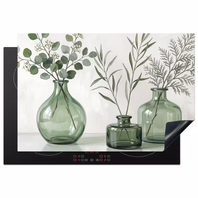 Inductie beschermer - Vazen - Bladeren - Groen — 2