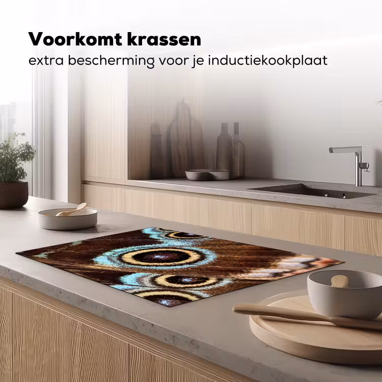 Inductie beschermer - Vleugels - Vlinder - Blauw — 1