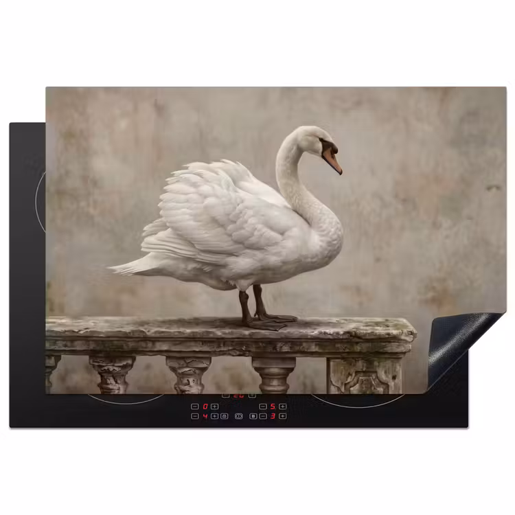 Inductie beschermer - Zwaan - Elegant - Dieren - Wit — 2