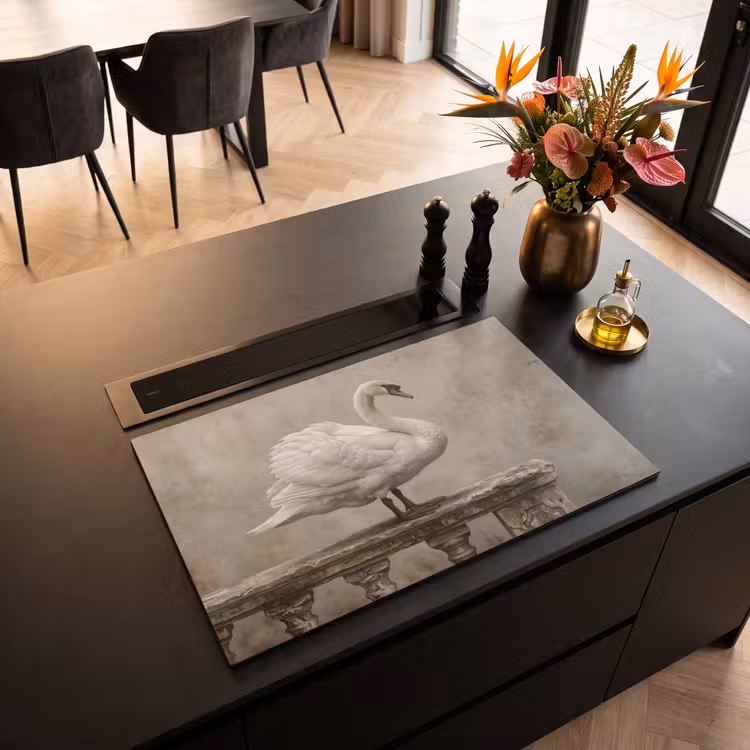 Inductie beschermer - Zwaan - Elegant - Dieren - Wit — 3