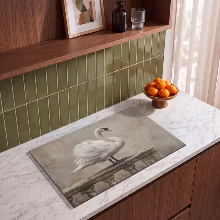 Inductie beschermer - Zwaan - Elegant - Dieren - Wit — 4