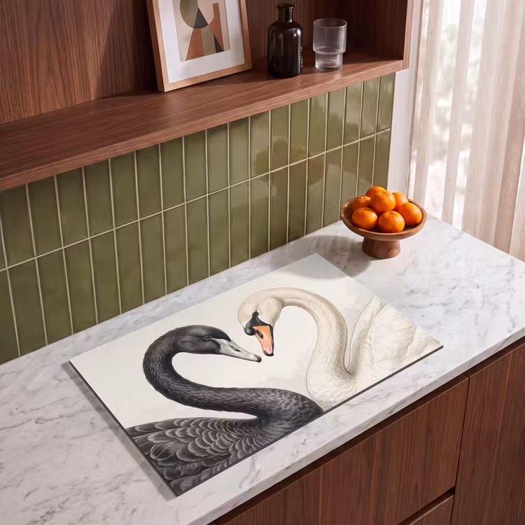 Inductie beschermer - Zwanen - Hartvorm - Dieren — 4