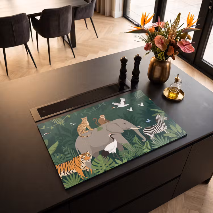 Inductie beschermer - Tropisch - Jungle - Groen — 3