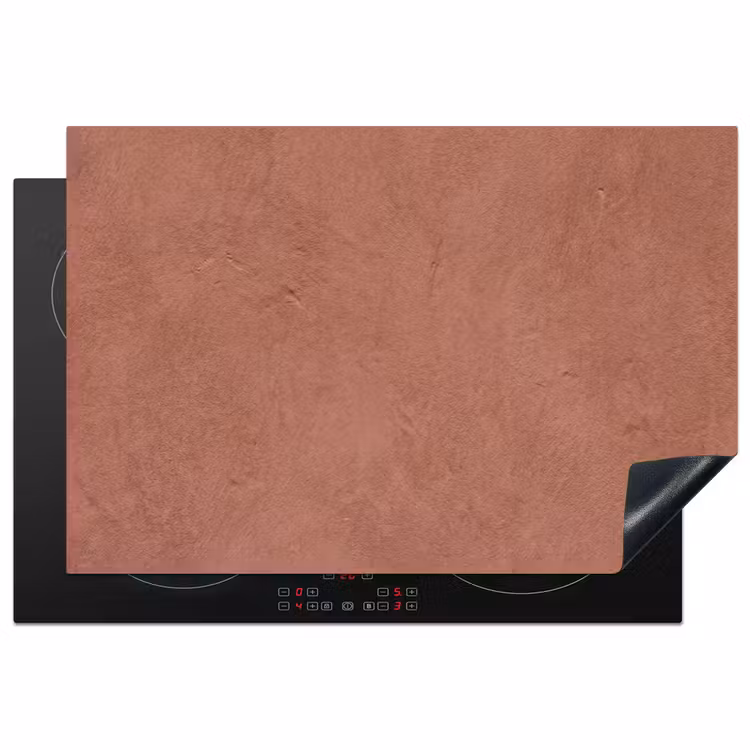 Inductie beschermer - Textuur - Roodbruin - Grof - Modern — 1