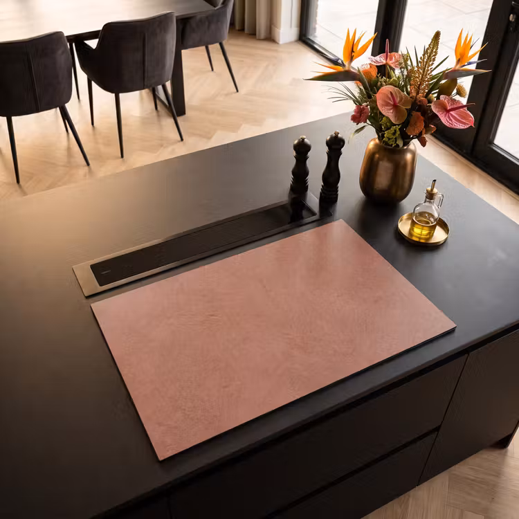 Inductie beschermer - Textuur - Roodbruin - Grof - Modern — 3