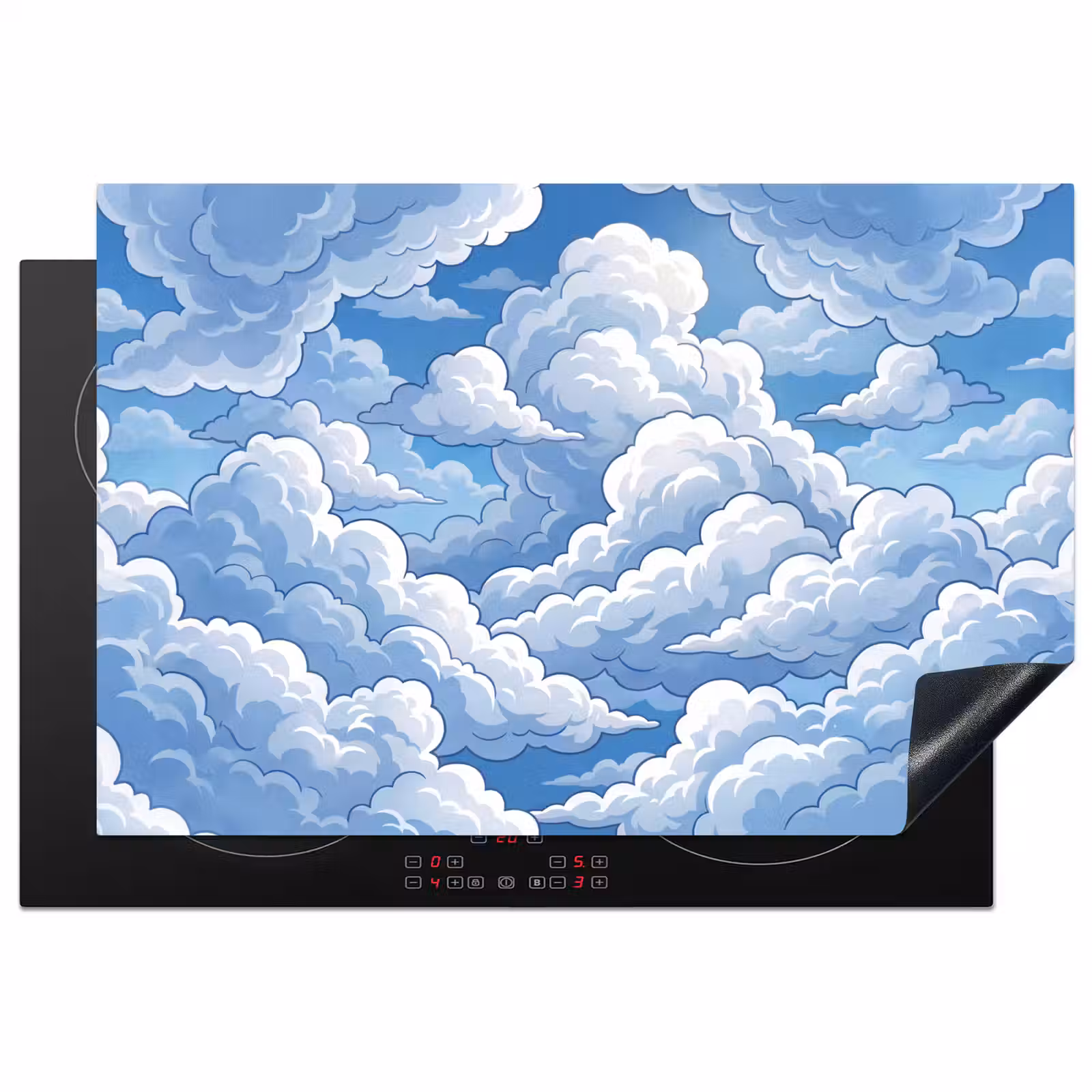 Inductie beschermer - Wolken - Hemel - Abstract - Wit — 1