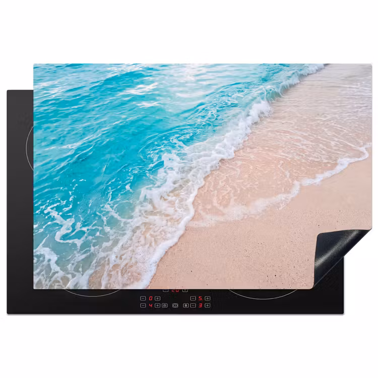 Inductie beschermer - Strand - Zee - Golf - Natuur - Blauw — 1