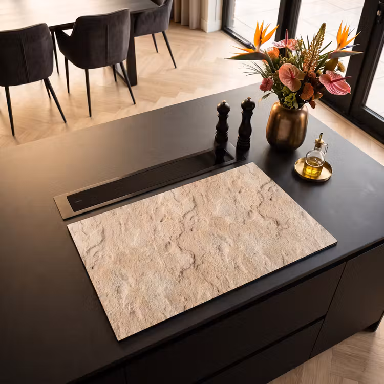 Inductie beschermer - Textuur - Steen - Natuur - Beige — 3