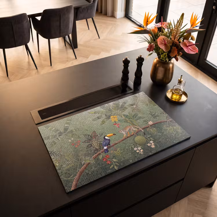 Inductie beschermer - Vogel - Dier - Jungle - Mozaïek - Natuur — 3