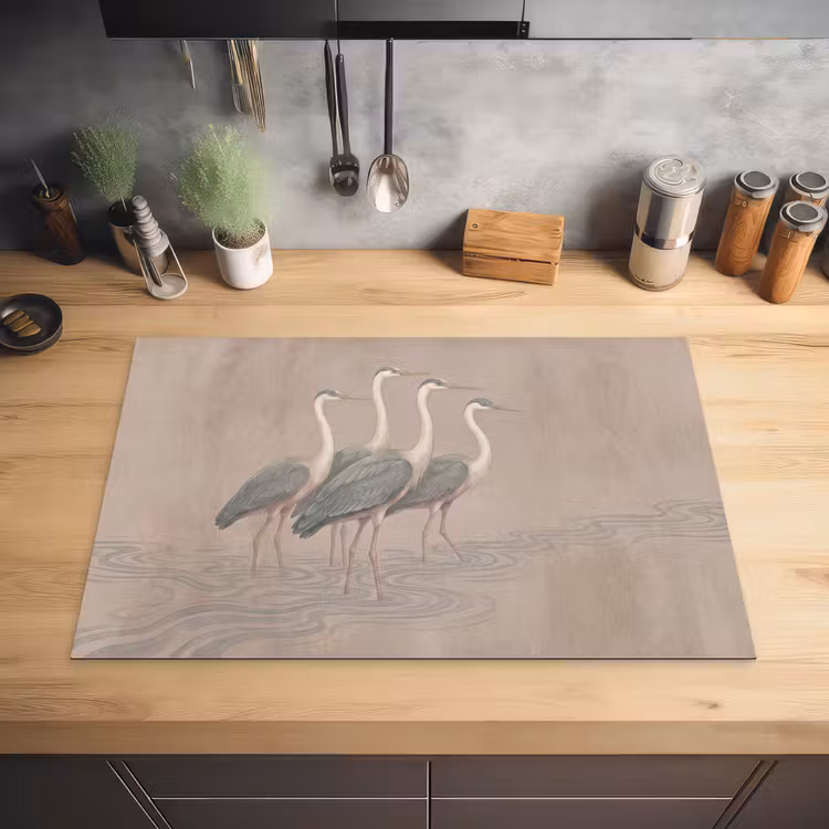 Inductie beschermer - Vogel - Water - Natuur - Vintage — 3