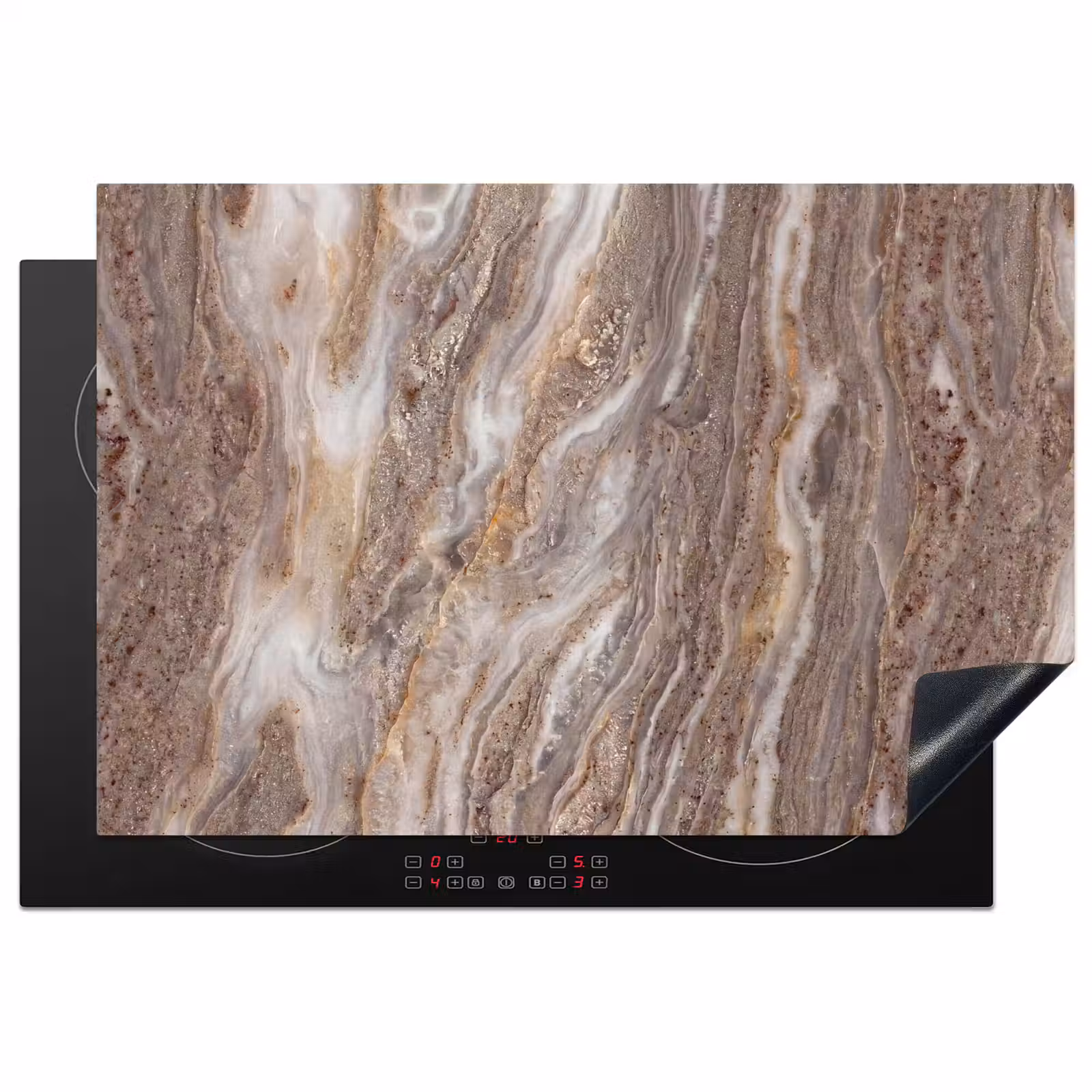 Inductie beschermer - Textuur - Steen - Abstract - Beige — 1