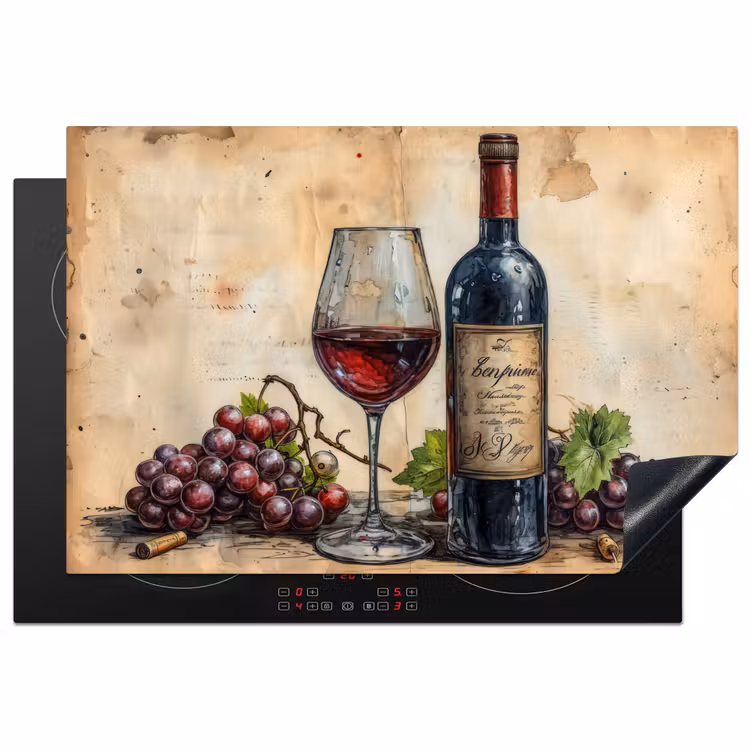 Inductie beschermer - Wijn - Druiven - Drank - Wijnglas - Fruit — 1