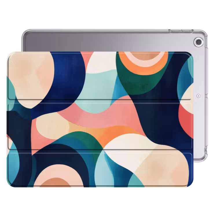 iPad hoes - Abstract - Blauw - Roze — 1