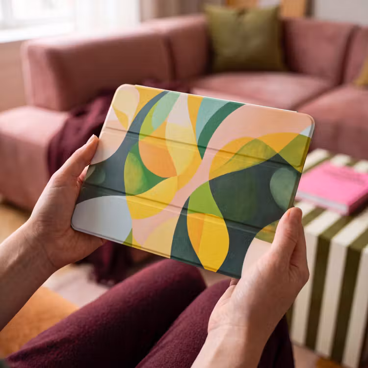 iPad hoes - Abstract - Geel - Roze - Groen — 3
