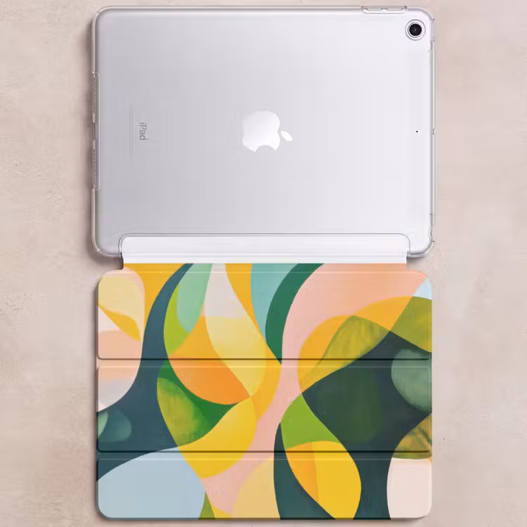 iPad hoes - Abstract - Geel - Roze - Groen — 6
