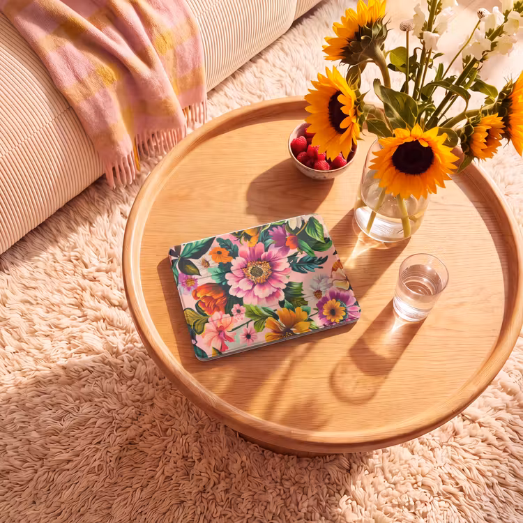 iPad hoes - Bloemen - Kleurrijk - Roze — 2