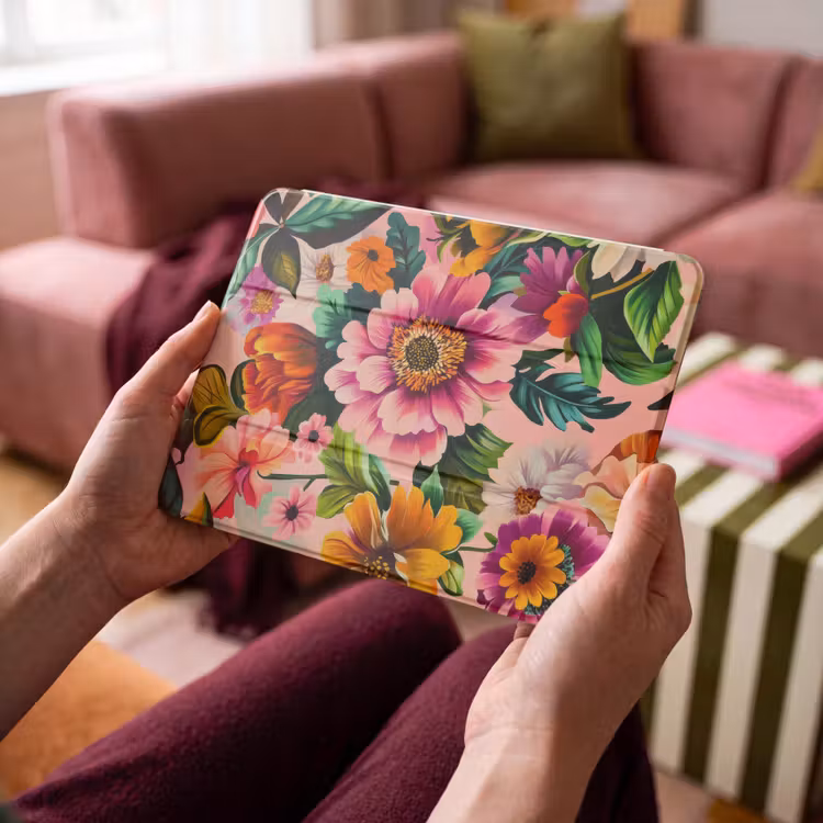 iPad hoes - Bloemen - Kleurrijk - Roze — 3